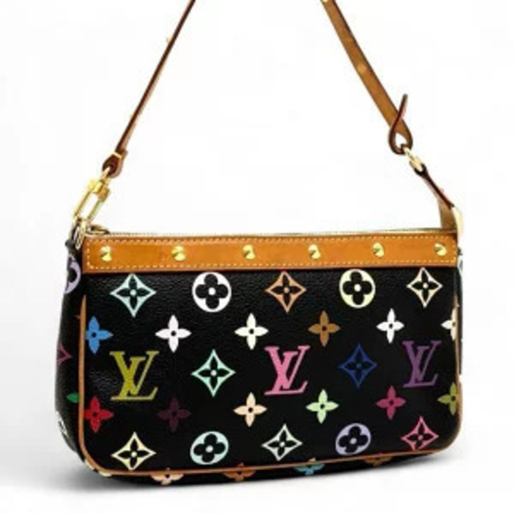 Louis Vuitton Pochette Accessoires Accessory Pouch Clutch Multicolor